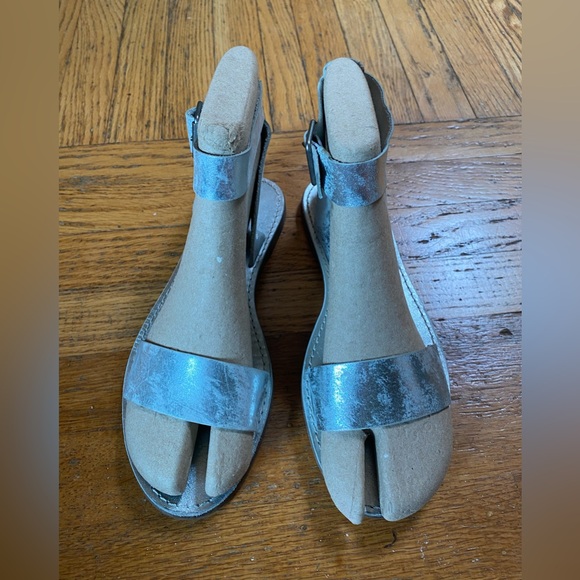 Madewell The Boardwalk Ankle Strap Leather Metallic Sz Women’s 8 - Picture 6 of 15